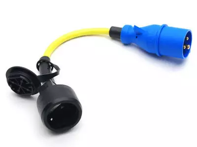 ADAPTERI SCHUKO NAARAS - CEE UROS KELT. 0,3M - Yleisosat ja tarvikkeet - 12020 - 1