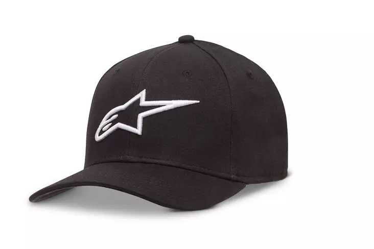 Alpinestars lippis Ageless Curve, musta/valko 2XL - ATV Pipot & lippikset - 102550 - 1