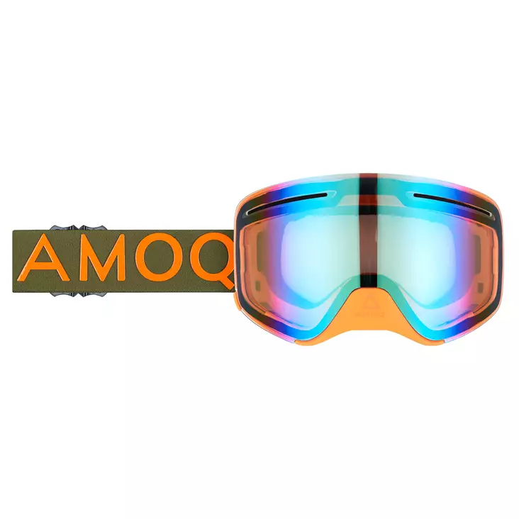 AMOQ Vision Vent+ Magnetic Ajolasit Military Vihreä/Oranssi - Kulta Peili - Moottorikelkan Ajolasit - 73560 - 1