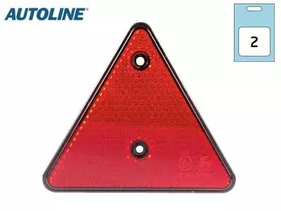 AUTOLINE HEIJASTINPARI KOLMIO PUNAINEN - Yleisosat ja tarvikkeet - 51610 - 1