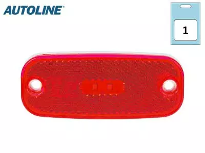 AUTOLINE LED ÄÄRIVALO PUN. 111X45MM 12-24V - Yleisosat ja tarvikkeet - 51160 - 1