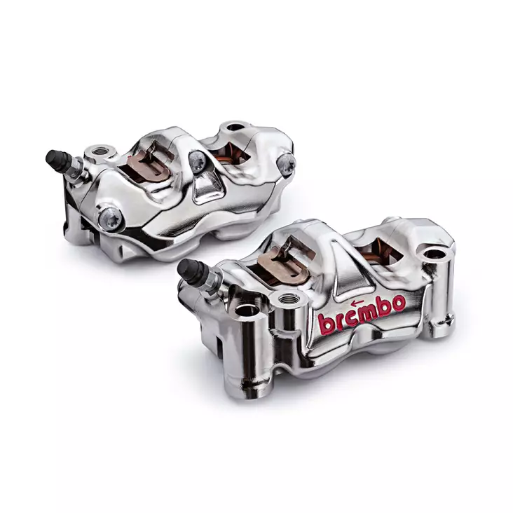 BREMBO GP4-RX CALIPER KIT 100MM NICKEL - Moottoripyörän Jarrun pää & työsylinterit - 103070 - 1