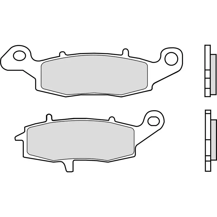 Brembo Jarrupalat Taakse Sintered Road - Moottoripyörän Jarrupalat - 103500 - 1