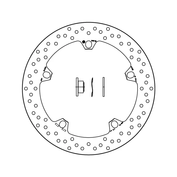 Brembo Serie Oro jarrulevy - Moottoripyörän Jarrulevyt - 102880 - 1