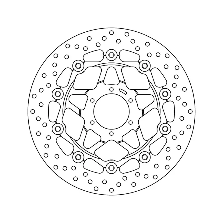Brembo Serie Oro jarrulevy kelluva - Moottoripyörän Jarrulevyt - 103270 - 1