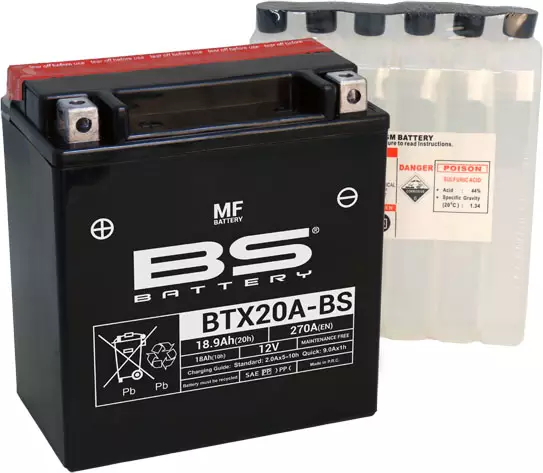 BS Battery BTX20A-BS MF (cp) Maintenance Free - Yleisosat - Akut - 107410 - 1