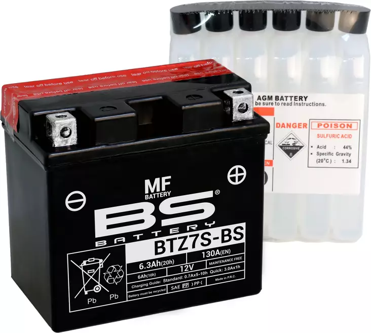 BS Battery BTZ7S-BS MF (cp) Maintenance Free - Yleisosat - Akut - 107960 - 1
