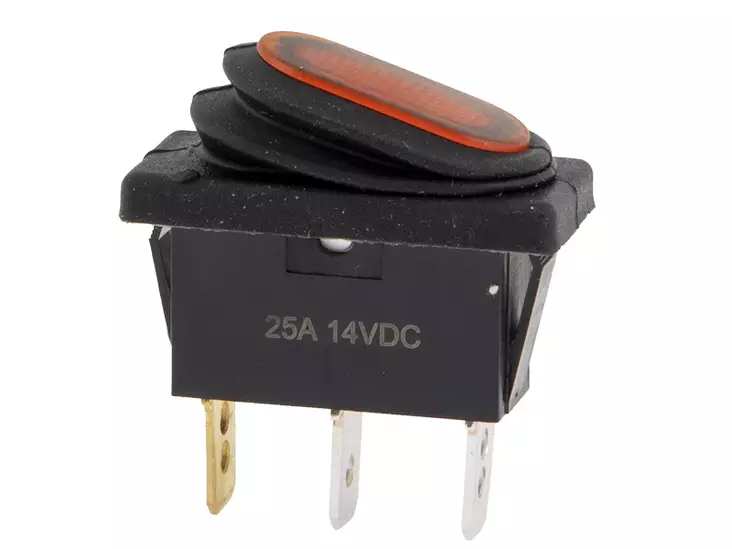 C-PWR KEINUKATKAISIJA ON-OFF IP65 KELT. 30X11MM - Yleisosat ja tarvikkeet - 43000 - 1