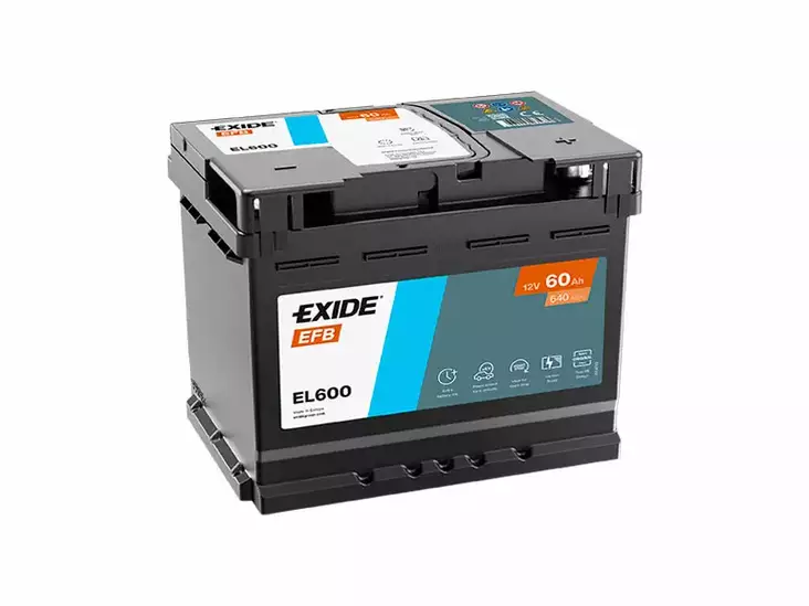 EL600 EXIDE EFB 60AH 242X175X190 -/+ 640A - Yleisosat ja tarvikkeet - 44980 - 1