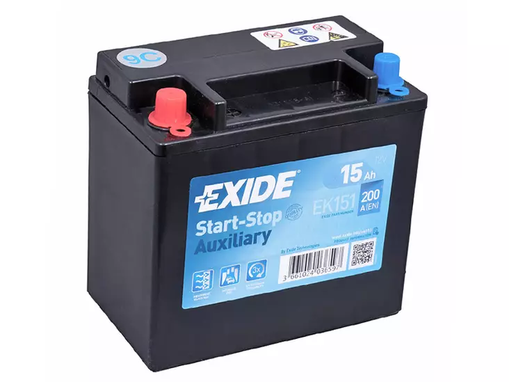 EXIDE START-STOP AUXILIARY 15AH 150X90X145 +/- 200A - Yleisosat ja tarvikkeet - 45410 - 1