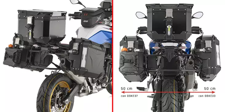 Givi Shaped Pannier Hold. Bmw F 900 GS (2024) - Moottoripyörän Laukkujen kiinnityssarjat & tavaratelineet - 83010 - 1