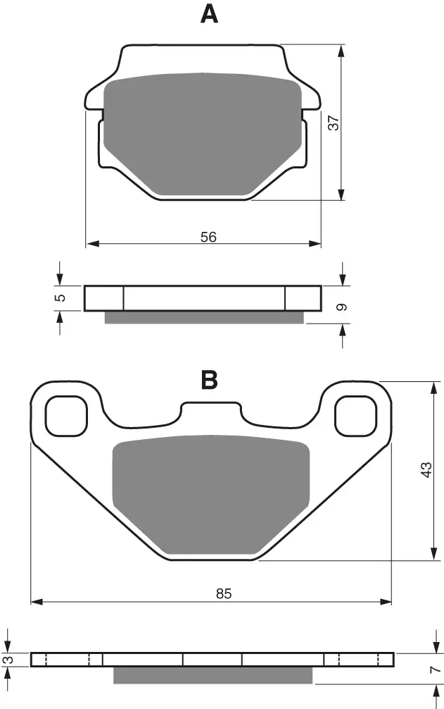 GOLDFREN Jarrupalat 084 Ceramic Carbon K1 - Moottoripyörän Jarrupalat - 87480 - 1