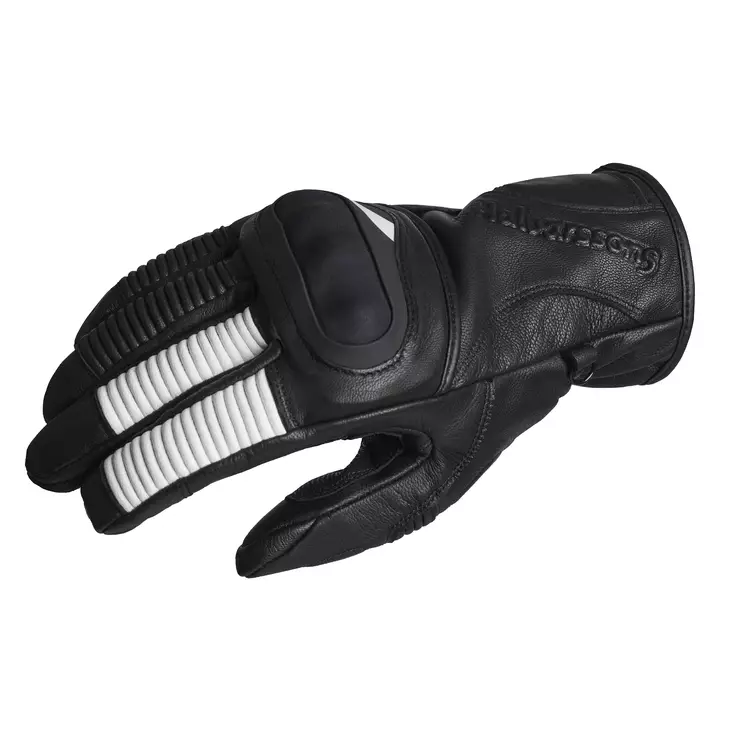Halvarssons Hanska Flaxen Musta/valkoinen 06 - MP Hanskat Onroad - 102690 - 1
