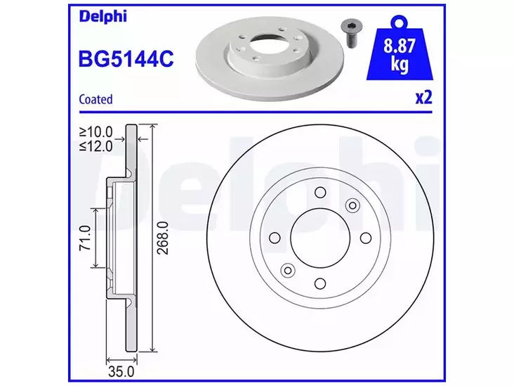 JARRULEVY DELPHI, 2 KPL / PKT, TAKA CITROEN/DS/OPEL/PEUGEOT - Yleisosat ja tarvikkeet - 14860 - 1