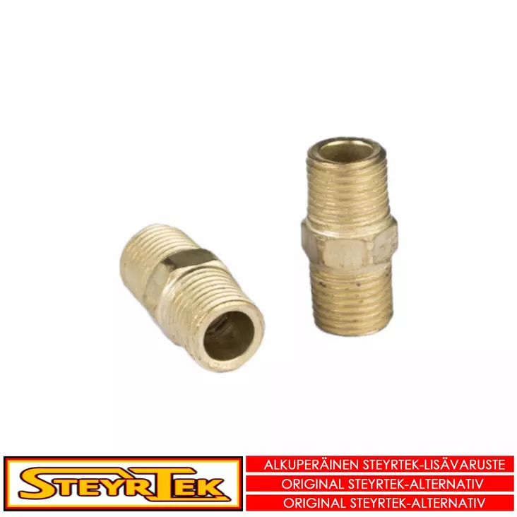Jatkonippa 1/4" uros kierteestä 1/4" urokseen - Rengastarvikkeet - 115570 - 1