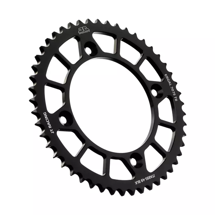 JT Takaratas Alumiini 7075 T6 Musta JTA895.46BLK - Moottoripyörän Ketjut & rattaat - 99420 - 1