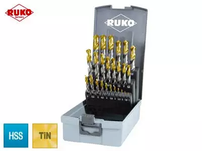 KIERUKKAPORASARJA RUKO DIN 338 HSS-TIN 25OS. 1.0-13.00 - Yleisosat ja tarvikkeet - 5540 - 1