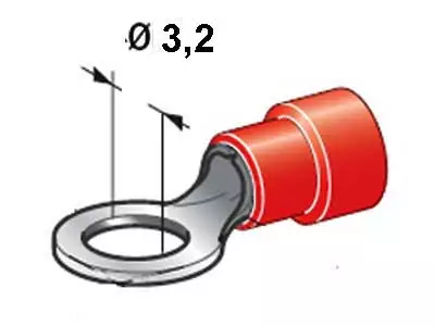 LIITIN* PUN 3,2 (100 KPL) - Yleisosat ja tarvikkeet - 44330 - 1
