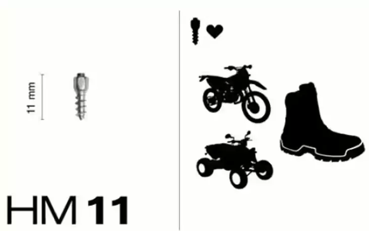 MaxiGrip Nastasarja 11mm 24pakk. Sis. työkalu - Mönkijän Nastat - 72970 - 1