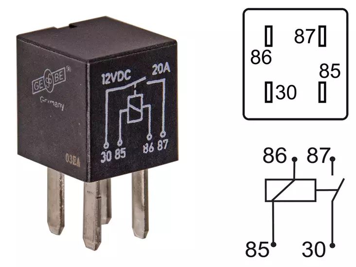 MIKRORELE 4-N 12V 25A - Yleisosat ja tarvikkeet - 71000 - 1