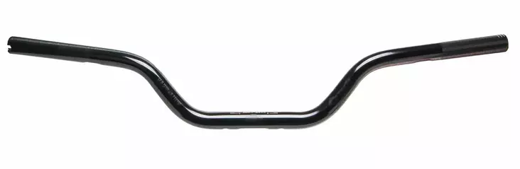ODI Handlebar V-Twin/Moto "HART-LUCK" 1-1/8" to 1" Polished Black - Moottoripyörän Ohjaustangot - 80840 - 1