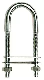 Osculati keulasilmukka RST 8x110mm / levyt 60x15mm - Veneen Karabiinit & sakkelit - 90440 - 1