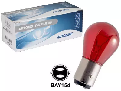 POLTTIMO AUTOLINE 12V 21/5W BAY15D PUNAINEN - Yleisosat ja tarvikkeet - 67860 - 1