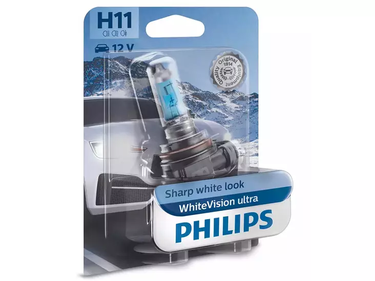 POLTTIMO PHILIPS H11 12V WHITEVISION ULTRA BLISTER - Yleisosat ja tarvikkeet - 74340 - 1