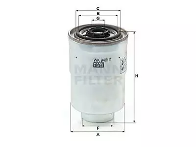 POLTTOAINESUODATIN MANN, HYUNDAI - Yleisosat ja tarvikkeet - 63090 - 1