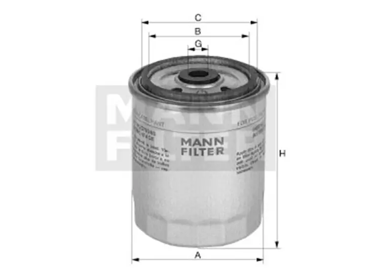 POLTTOAINESUODATIN MANN, VOLVO, RENAULT RK - Yleisosat ja tarvikkeet - 62940 - 1