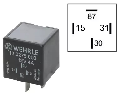 PUOLIJOHDERELE 12V 4A +OHJAUS - Yleisosat ja tarvikkeet - 68670 - 1