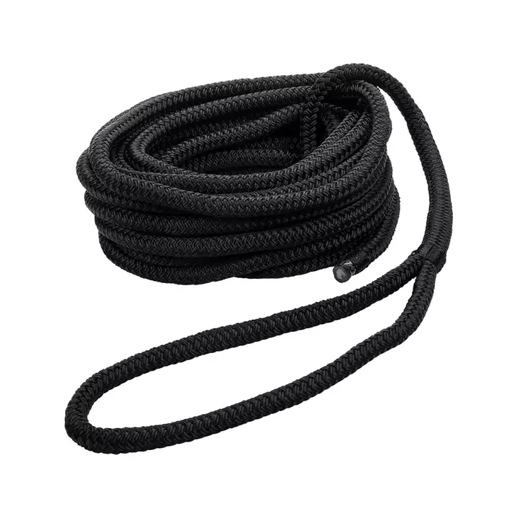 Qvarken Kiinnitysköysi Dockline silmukalla 12mm 10m musta - Veneen kiinnitys - 111740 - 1