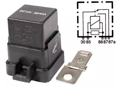 RELE 12V 30/40A VASTUKSELLA,HAMEELLA - Yleisosat ja tarvikkeet - 69860 - 1