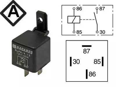 RELE 12V 40A 4-NAP - Yleisosat ja tarvikkeet - 43880 - 1