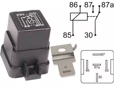 RELE 24V 10/20A HAMEELLA - Yleisosat ja tarvikkeet - 71510 - 1