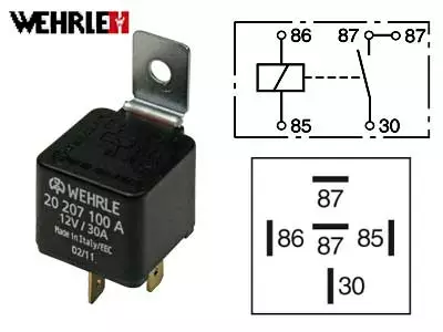 RELE WEHRLE 12V 30A 5-N. - Yleisosat ja tarvikkeet - 163730 - 1