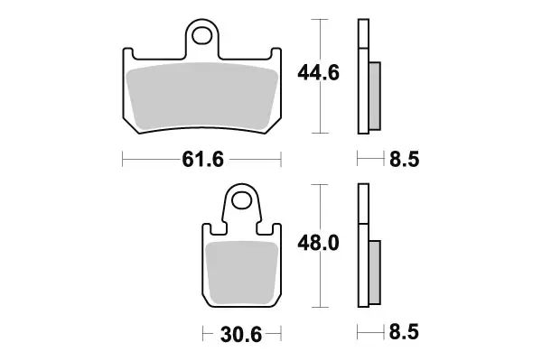 Sbs Jarrupalat Sintered - Moottoripyörän Jarrupalat - 102950 - 1