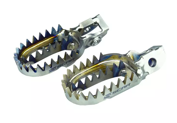 Scar Titanium Footpegs - Triumph TF250X 24-.. - Moottoripyörän Jalkatuki - 78740 - 1