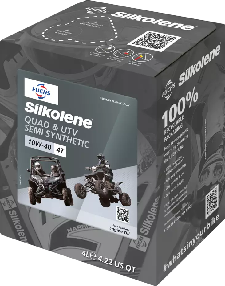 Silkolene Quad ATV 10W-40 4L CUBE (4) - Moottoriöljyt - 85000 - 1