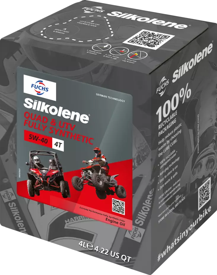 Silkolene Quad ATV 5W-40 4L CUBE (4) - Moottoriöljyt - 84520 - 1