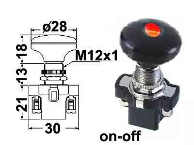 VETOKATK 28MM 0-1 LED PUN # - Yleisosat ja tarvikkeet - 53280 - 1