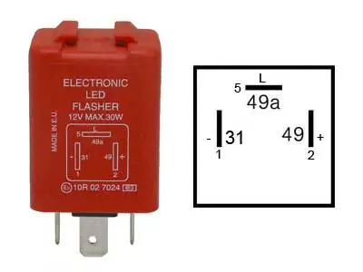 VILKKURELE LED 12V 3-NAP. MAX 30W - Yleisosat ja tarvikkeet - 70970 - 1