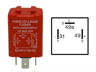 VILKKURELE LED 12V 3-NAP. MAX 60W - Yleisosat ja tarvikkeet - 70600 - 1