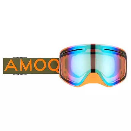 AMOQ Vision Vent+ Magnetic Ajolasit Military Vihreä/Oranssi - Kulta Peili - Moottorikelkan Ajolasit - 73560 - 1