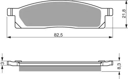 GOLDFREN Jarrupalat 034 Ceramic Carbon AD - Moottoripyörän Jarrupalat - 87380 - 1