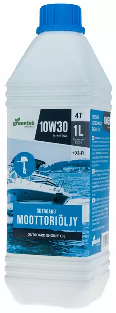 Greentek Outboard 10W30 1L moottoriöljy perämoottorit (12) - Veneöljyt & polttoaineen lisäaineet - 72190 - 1