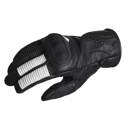 Halvarssons Hanska Flaxen Musta/valkoinen 06 - MP Hanskat Onroad - 102690 - 1
