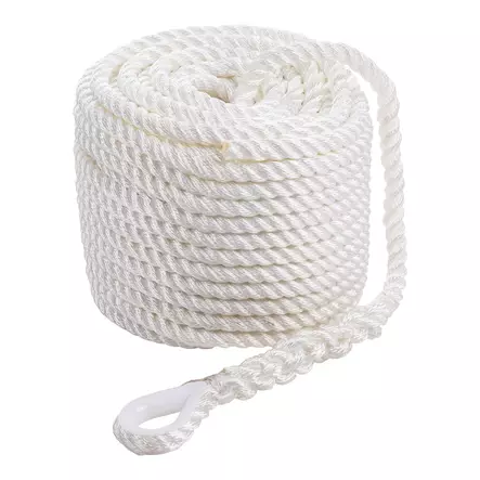 Qvarken Ankkuriköysi Classic koussilla 12mm 35m valkoinen - Veneen kiinnitys - 111830 - 1