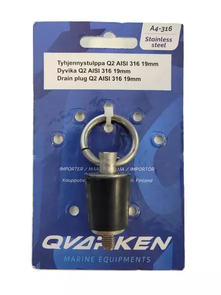 Qvarken Tyhjennystulppa Q2 AISI 316 32mm - Veneen Tarvikkeet - 88990 - 1