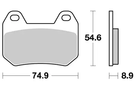 Sbs Jarrupalat Ceramic - Moottoripyörän Jarrupalat - 104670 - 1